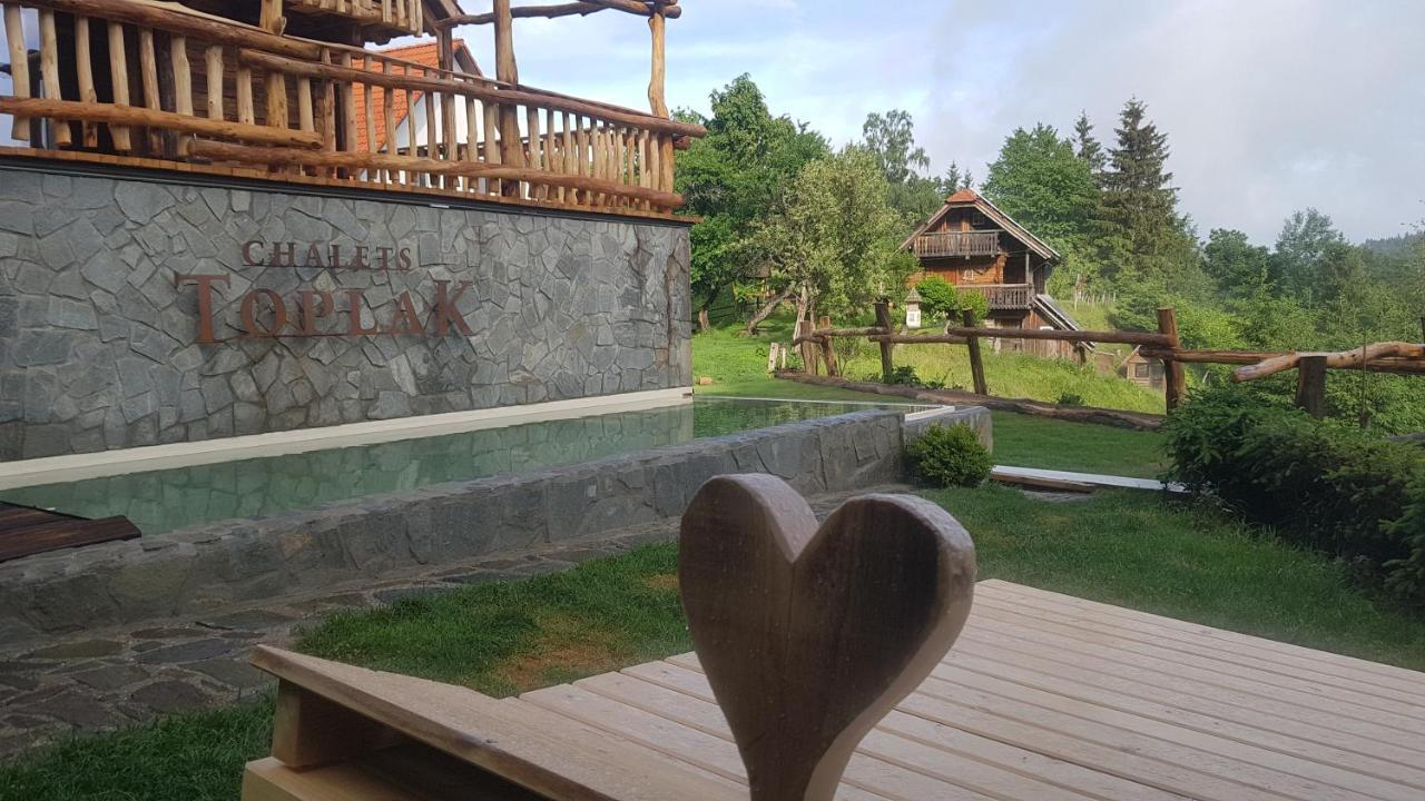 Chalets Toplak Sveti Duh na Ostrem Vrhu ภายนอก รูปภาพ
