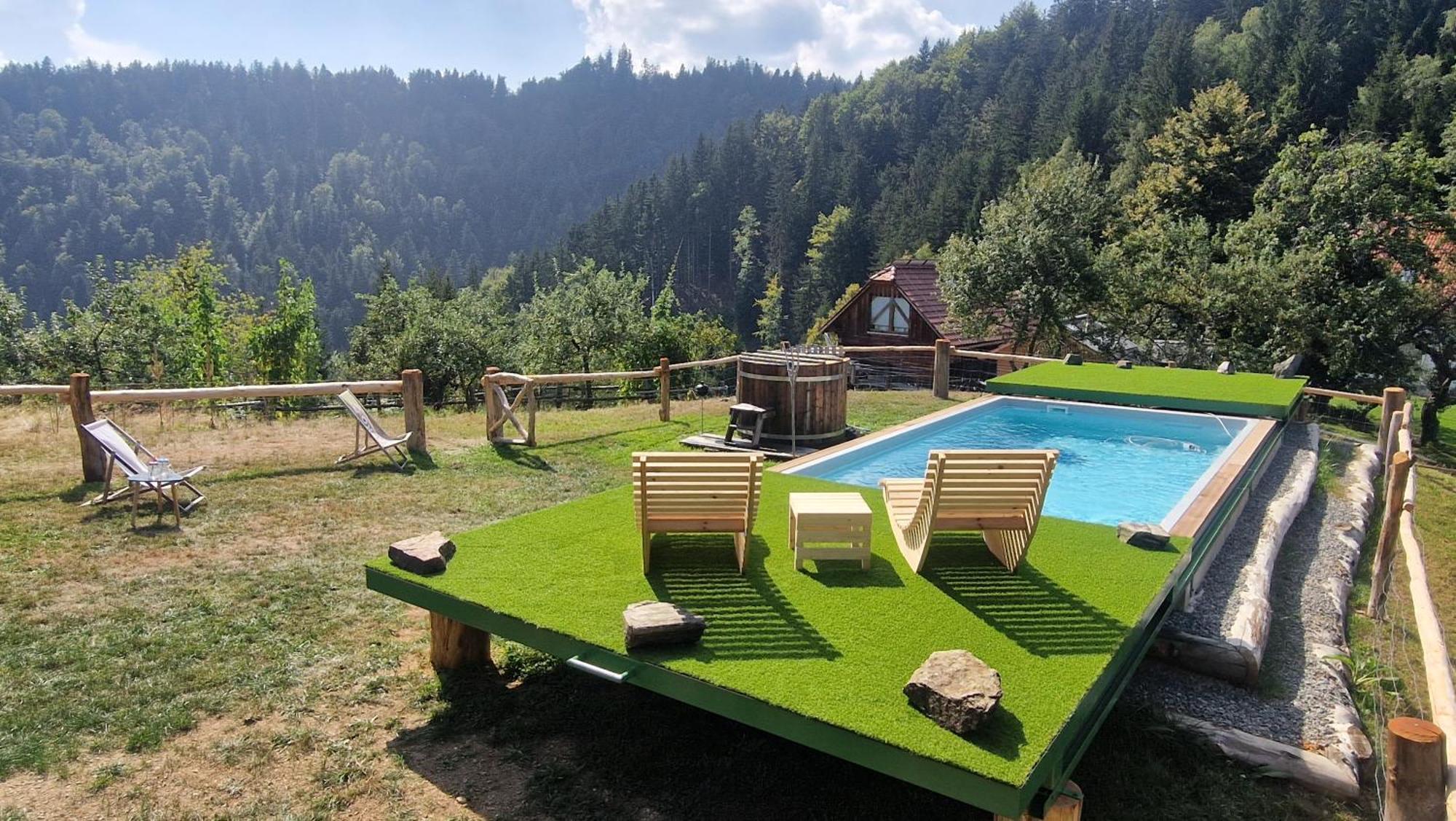 Chalets Toplak Sveti Duh na Ostrem Vrhu ภายนอก รูปภาพ